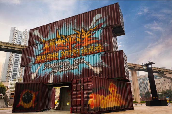 《環太平洋2》萬達宣傳涂鴉